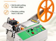 main image for ad Automatic Hot and Cold Webbing Ribbon Cutting Machine 85 mm with LCD Display