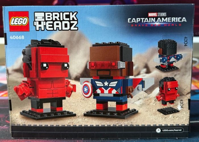 LEGO 40668 Captain America & Red Hulk BrickHeadz