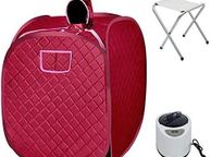main image for ad Mobile Mini Steam Sauna Home Sauna Heat Cabin Seat Sauna Cabin 80 x 80 x 100 cm 2.5 Litre