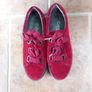 Gabor Red Suede Laced Shoes S 5 (38) Image 2