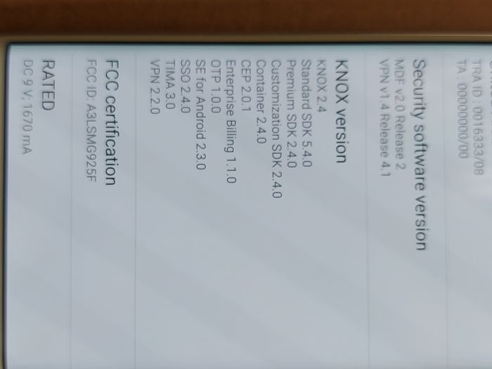 Samsung Galaxy S6 Edge, Model SN-G925F, 64GB, in excellent cosmetic condition