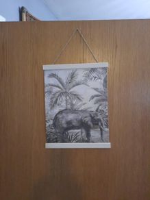 elephant canvas hanging picture