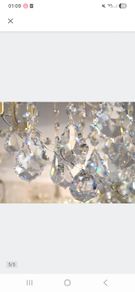 Crystal pendants with connectors