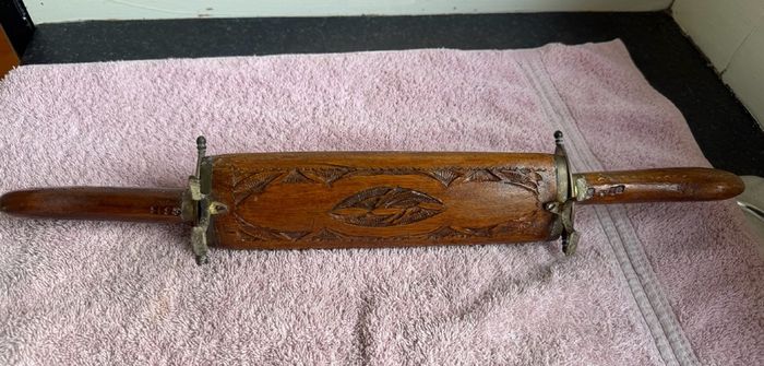 Antique Indian Hardwood Carving Set