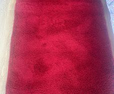 Moda red shaggy rug. 100x150cm
