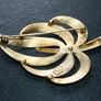 Vintage Napier Gold Tone Brooch Image 3