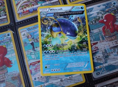 Whiscash ! Full Art ! Non-Holo Rare ! Primal Clash Set ! 2015 ! Pokemon Card ! TCG !