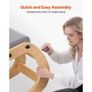 Ergonomic Kneeling Chair, Wooden Posture Knee Chair with Adjustable Thick Foam Cushions & Solid Wood Frame, Adjustable Height, Relief for Neck or Back Pain for Home, Office or Meditation, Gray Image 5