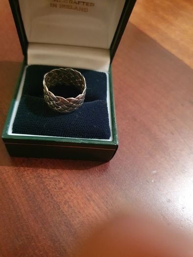 Silver weave ring