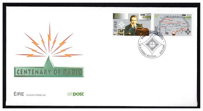 1995 Ireland Centenary of Radio (Marconi) Stamps An Post First Day Cover (FDC)