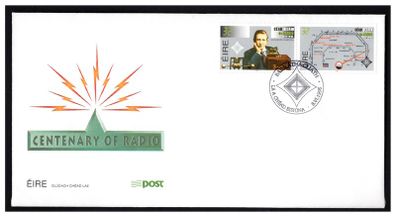 1995 Ireland Centenary of Radio (Marconi) Stamps An Post First Day Cover (FDC)