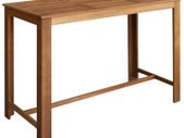 Bar Table Solid Acacia Wood 150x70x105 cm