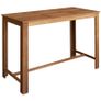 Bar Table Solid Acacia Wood 150x70x105 cm Image 2