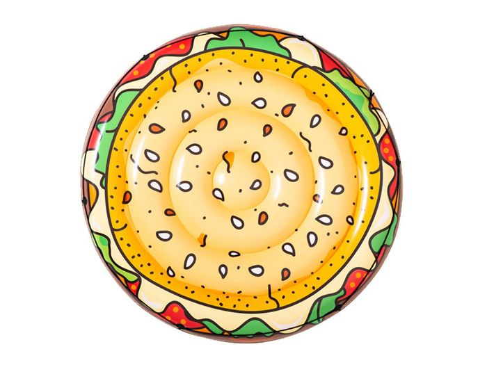 Inflatable Air Mattress Burger Pool Lounge 158 cm
