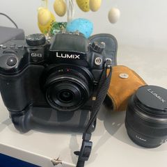 LUMIX GH3 with lens & battery grip.