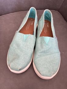 TOMS mint shoes size uk 4