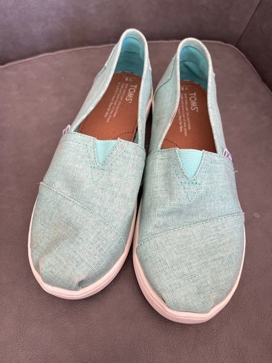 TOMS mint shoes size uk 4
