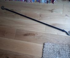 Black Metal Curtain pole