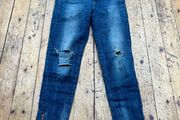 Zara ankle length ripped jeans