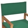 Directors Chair Solid Teak Wood Green Image 3