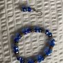 Glittery Beaded Bracelet and Earrings Set Image 2
