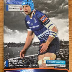 2013 Leinster v Scarlets - RaboDirect Pro12 Programme