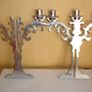 Unique Stainless Steel 5  Arm  Candelabrum Image 6