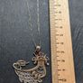 Ethnic solid silver pendant and chain Image 5