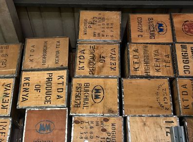 vintage tea chests