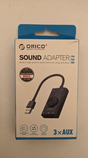 Orico SC2 USB External Sound Card Windows Mac Linux