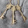 Vintage Brass Key Hooks Image 5