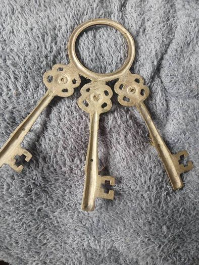 Vintage Brass Key Hooks