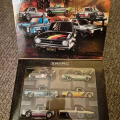 Hot Wheels Zamac Pick Up Set VW Chevy Mini Datsun Nissan