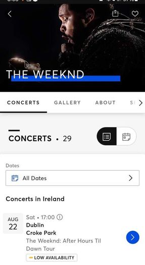 The Weeknd Pitch tckt (Sat 22nd)
