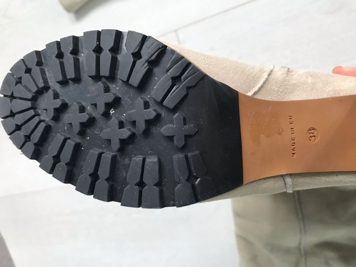 Ugg-style high heel boots, size 5 worn twice