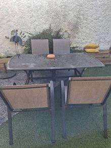 garden table 4 chairs