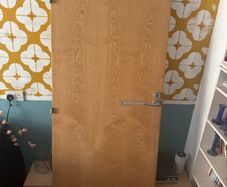Solid flush door