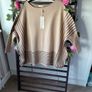 jumper bnwt one size beige & brown oversized poncho style jumper exquiss's brand Image 2
