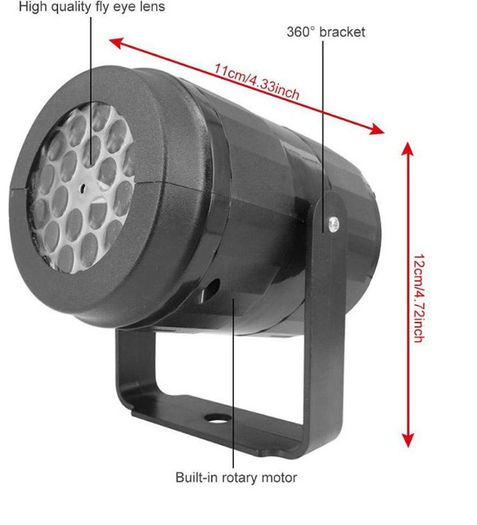 Christmas LED Projection Light 16 Build in Patterns