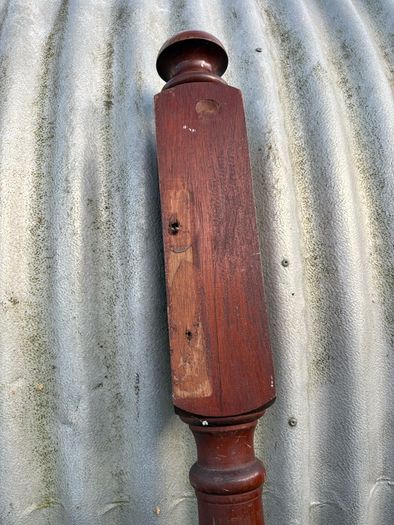Architectural Salvage Vintage teak newel post