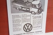 Vw Pick Up Irish 1955 Advert Poster Ireland, Irish Memorabilia