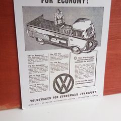 Vw Pick Up Irish 1955 Advert Poster Ireland, Irish Memorabilia
