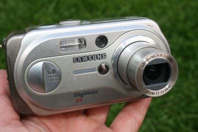 Samsung Digimax A6 6.0MP Compact Digital Camera Silver Tested