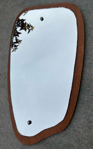 Vintage Danish style mirror c1970