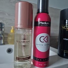 bellamianta and cocoa brown tan