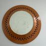 Davenport Longport. Hand-Painted Orange-Ground Reticulated Plate c.1805 to 1815. Regency Staffordshire Image 2