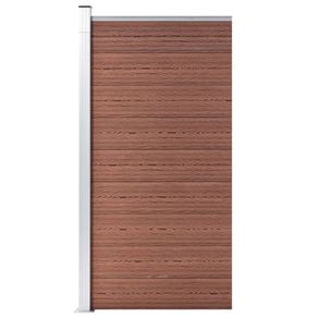 Fence Panel WPC 95x186 cm Brown