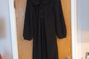 Monsoon Black  Long Boucle Kinit Coatigan.    S. 14.