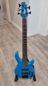 Cort C5 Deluxe Candy Blue 5 String Bass Guitar