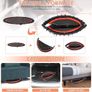 ound Trampoline 40"/48" Foldable Easy-To-Install Trampoline for Adults,With 4-Position Adjustable Handrails Trampoline,Suitable for Indoor Outdoor Body Exercises, Fitness Max Load 400lbs/450lbs Image 8